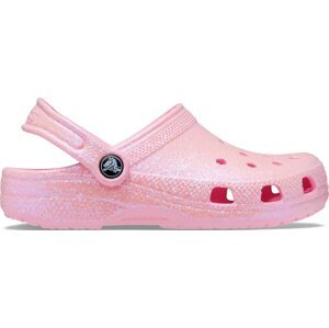 Nazouváky Crocs Classic Glitter Clog K 206993 Růžová