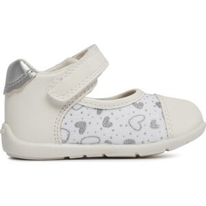 Polobotky Geox B Elthan Girl B451QA 0AW54 C0007 White/Silver