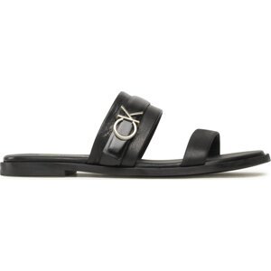 Nazouváky Calvin Klein Almond Slide W/Hw HW0HW01482 Ck Black BEH