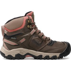 Trekingová obuv Keen Ridge Flex Mid Wp W 1024921 Timberwolf/Brick Dust