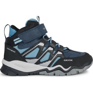 Kotníková obuv Geox J Montrack Boy B Abx J26HBC 0FUME CF44Y M Navy/Lt Avio