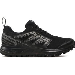 Trekingová obuv Salomon Wander Gore-Tex L47148400 Black/Pewter/Frost Gray