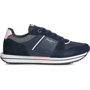 Sneakersy Pepe Jeans PMS30995 Tmavomodrá