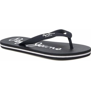 Žabky Pepe Jeans Bat Beach Brand M PMS70110 Černá