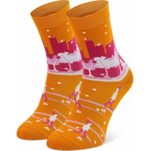Dámské klasické ponožky Freakers LDLYZ-ORP Oranžová