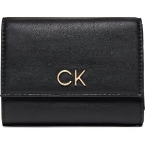 Velká dámská peněženka Calvin Klein Re-Lock Trifold Md K60K608994 Ck Black BEH