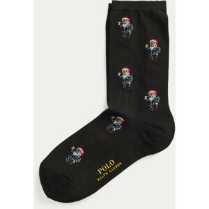 Dámské klasické ponožky Polo Ralph Lauren 455899196002 Black