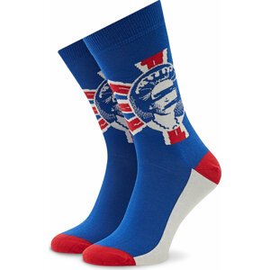 Klasické ponožky Unisex Stereo Socks Punk Royale Modrá